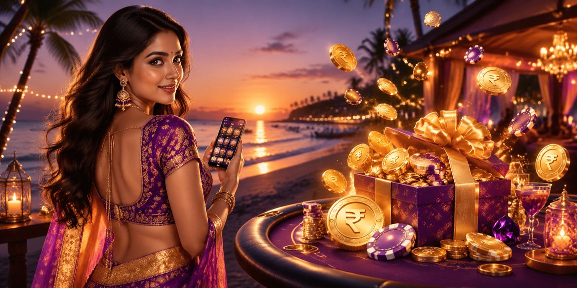 Relaxing on Goa beach with mobile casino app